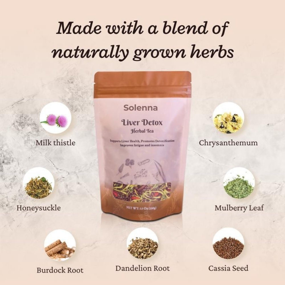 Solenna Herbal Detox Tea – Liver Support & Daily Cleanse