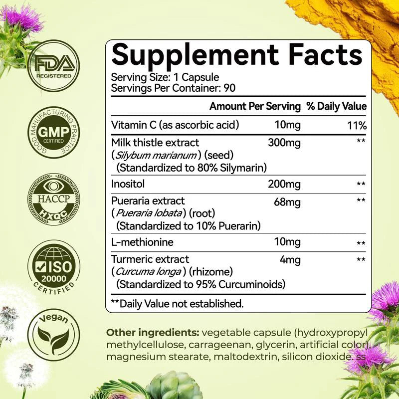 Solenna Milk Thistle Liver Support & Detox