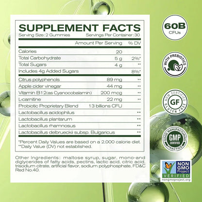 Solenna Apple Cider Vinegar Gummies – Bloat & Detox Support